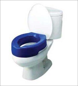 Raised toilet seat